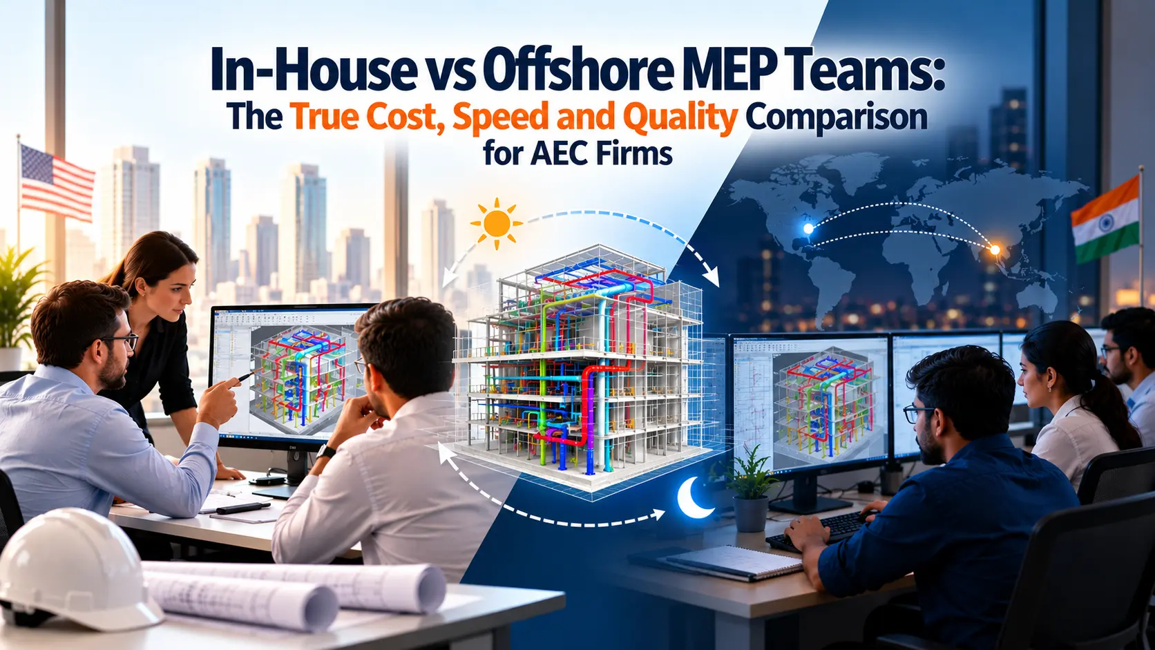 In-House vs Offshore MEP Teams: True Cost, Speed & Quality